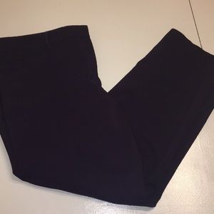 Dark purple Dana Buschman cropped ankle pants